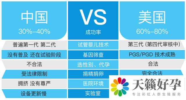 中美試管嬰兒對(duì)比